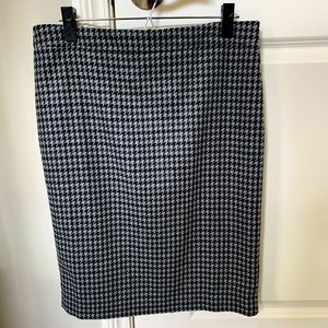J. Crew Houndstooth Skirt